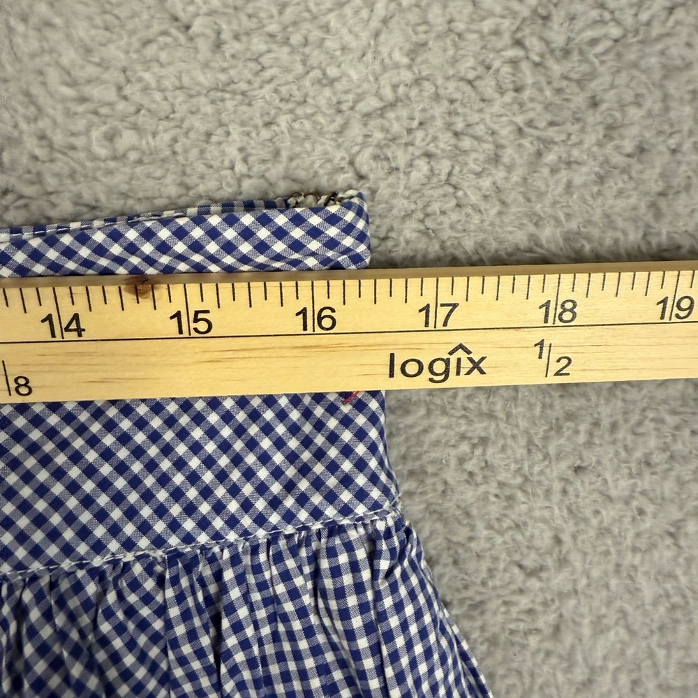 Ralph Lauren blue gingham skirt 12 cottagecore - Picture 7 of 8